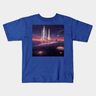 Interplanetary Spaceport Kids T-Shirt